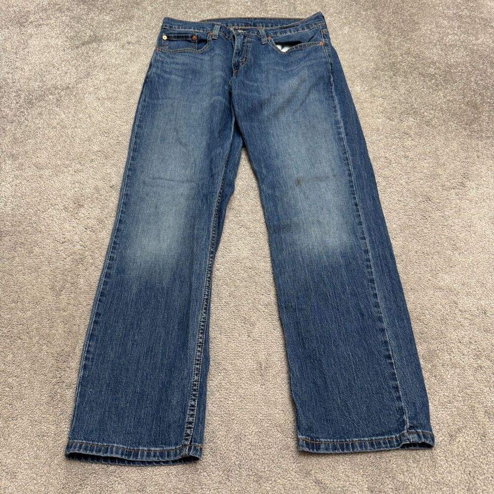 Levi's 559 Relaxed Straight Fit Denim Jeans Mens 33x32 Medium Wash Blue Casual